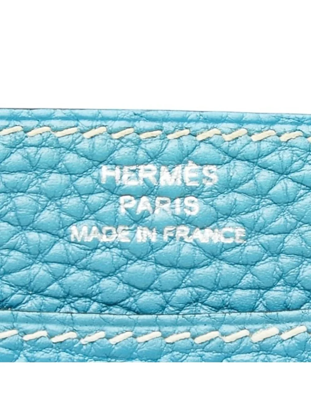Hermes Dogon Coin Purse Blue Togo